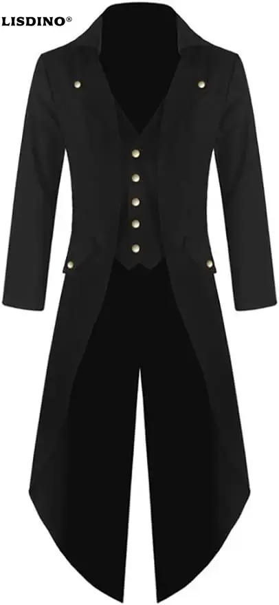 Vintage Victorian Fashion - メンズスチームパンクゴシックジャケットビクトリア朝燕尾服ヴィンテージハロウィンコスチュームタキシードコート制服