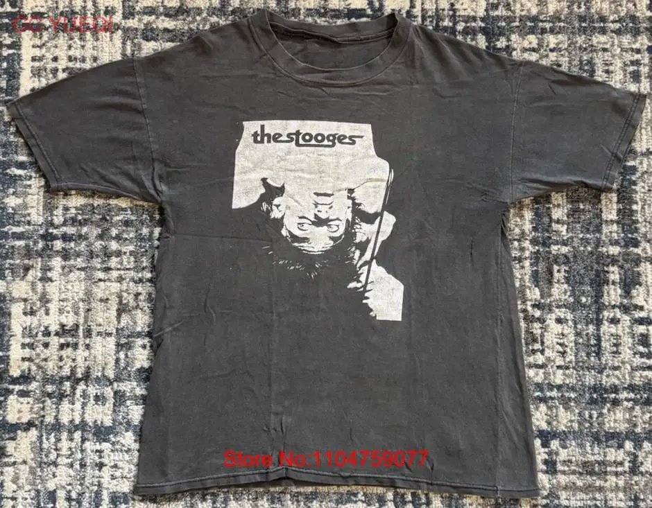 Band Tee Faded 90S - ヴィンテージ 90 年代 ストゥージズ イギー ポップ