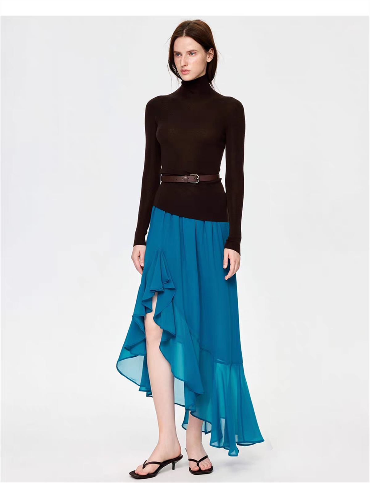 ファッションイレギュラーフィッシュテールシフォンスカート エ - Vintage Fashion Female のレビューと価格