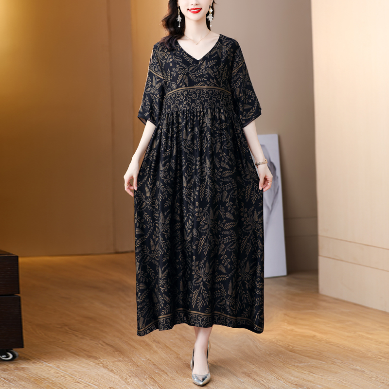 Zuoman-女性のための黄色の自由奔放に生きるミディドレス - Vintage Fashion Runway のレビューと価格