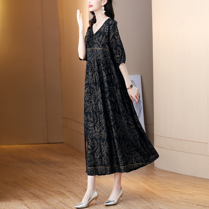 Zuoman-女性のための黄色の自由奔放に生きるミディドレス - Vintage Fashion Runway のレビューと価格