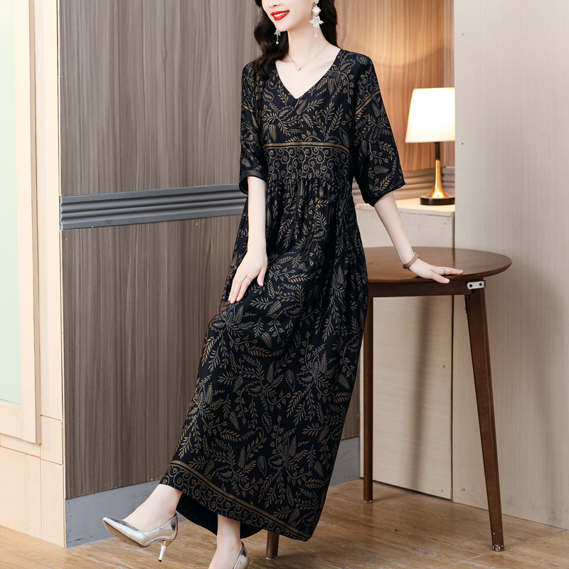Zuoman-女性のための黄色の自由奔放に生きるミディドレス - Vintage Fashion Runway のレビューと価格