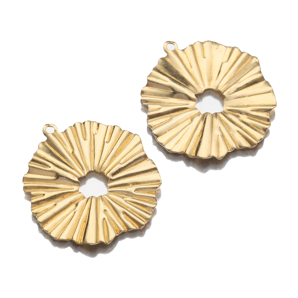 真ちゅう製のサンフラワーペンダント20ピース/ロット,女性用 - Vintage Fashion Earrings のレビューと価格