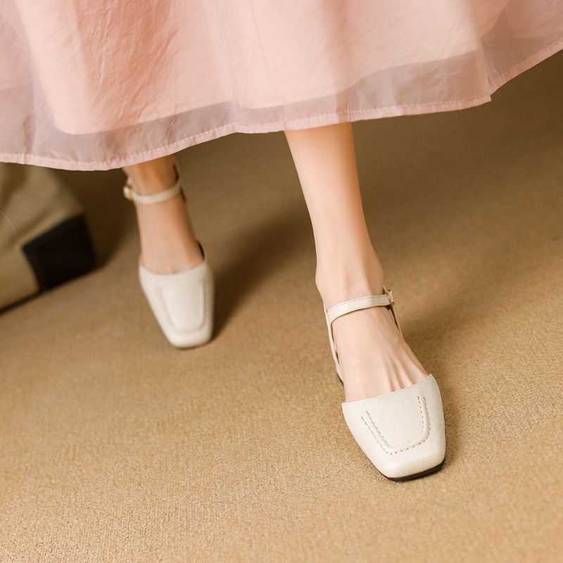 REAVE CAT 2025 女性用サンダル スクエアトゥ  - Vintage Fashion Female のレビューと価格