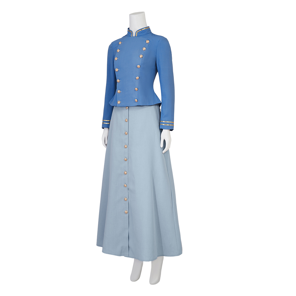 映画コスプレエノラホームズ 2 コスプレ衣装ブルードレス女性 - Vintage Slip Dress のレビューと価格