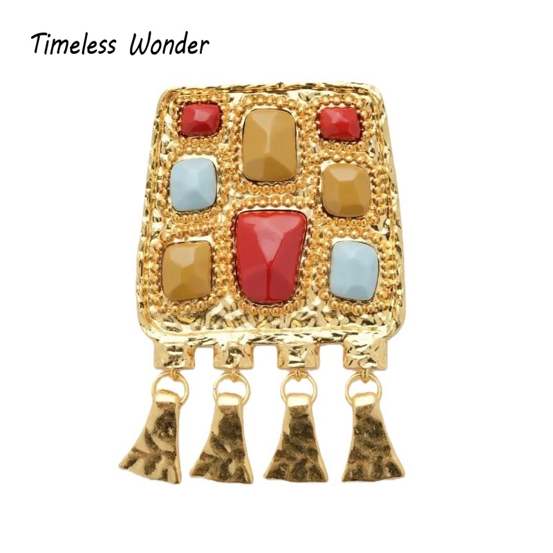 タイムレスワンダーレトロジオステートメントブローチピン女性用 - Vintage Fashion Runway のレビューと価格