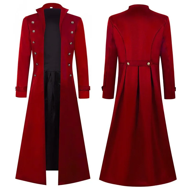 中世男性の海賊衣装スチームパンクヴィンテージトレンチコートゴ - Vintage Victorian Fashion のレビューと価格