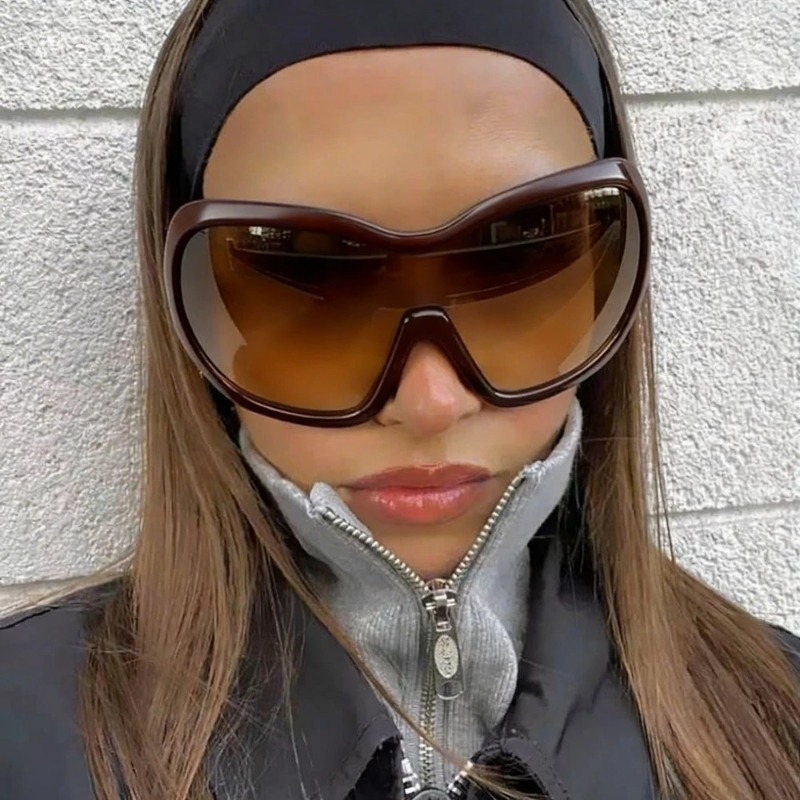 ワンピースオーバーサイズ Y2K サングラス女性男性用ヴィン - Vintage Fashion Female のレビューと価格