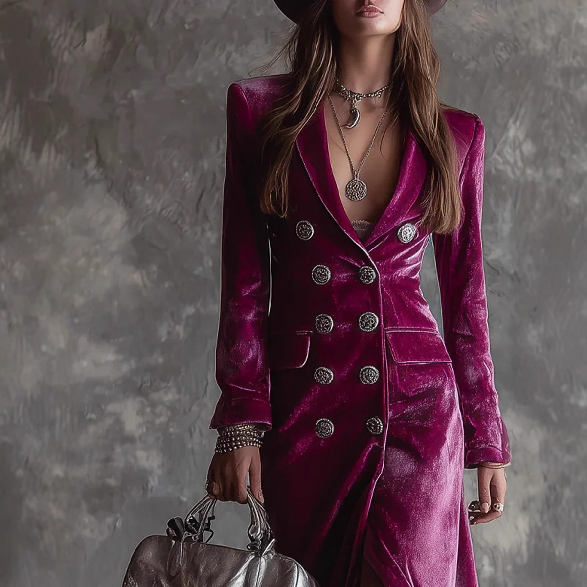 ヴィンテージベルベットロングブレザードレス レディース ノッ - Velvet Blazer Vintage のレビューと価格
