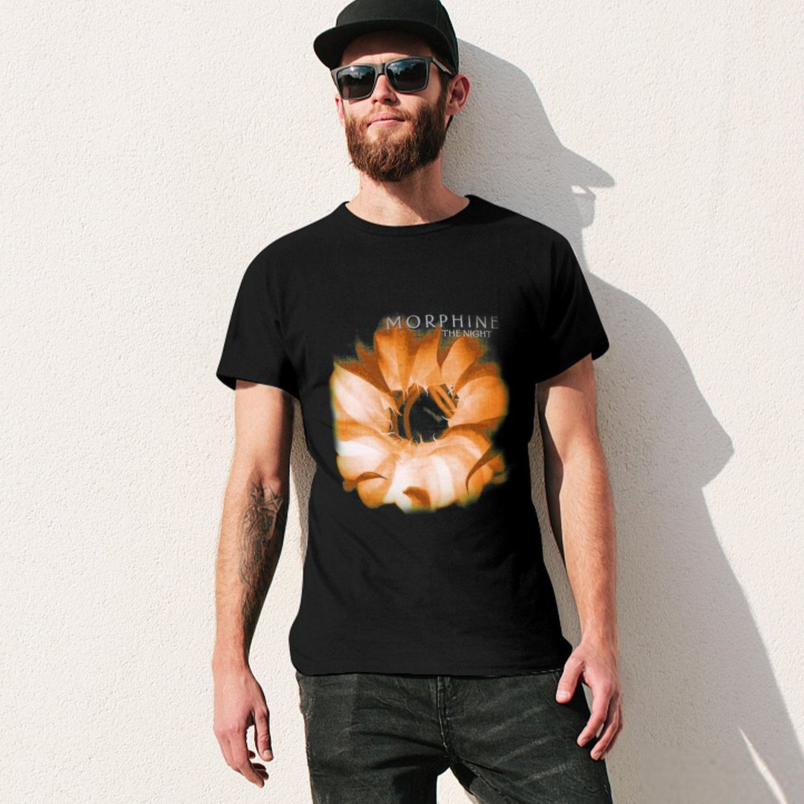 ヴィンテージ・モーフィン90年代のロックバンド、ザ・ナイト・ - Band Tee Faded 90S のレビューと価格