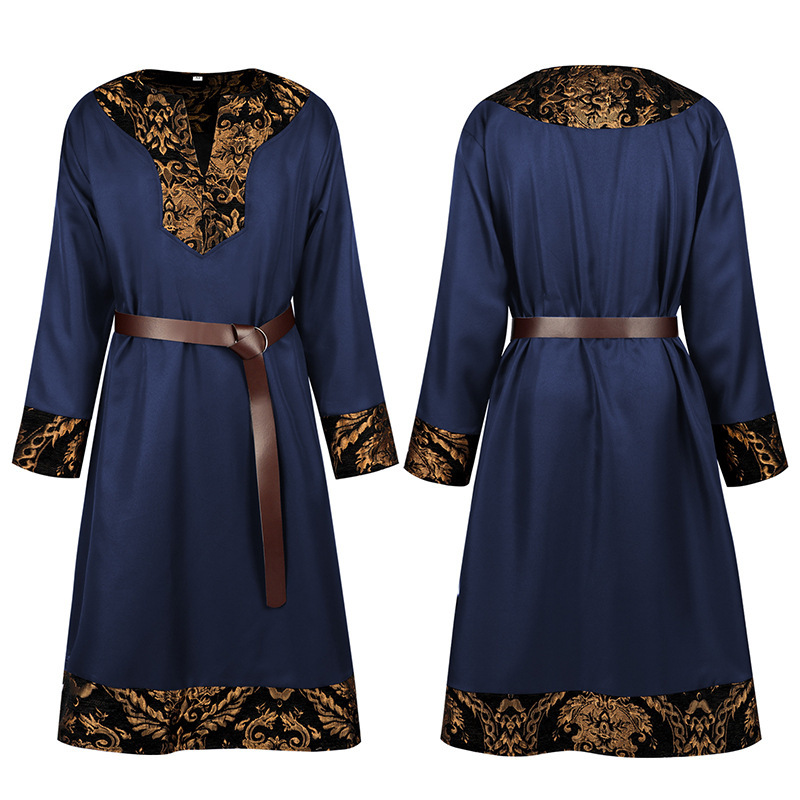 メンズ中世ルネッサンスチュニックローブ、ヴィンテージゴールド - Vintage Victorian Fashion のレビューと価格