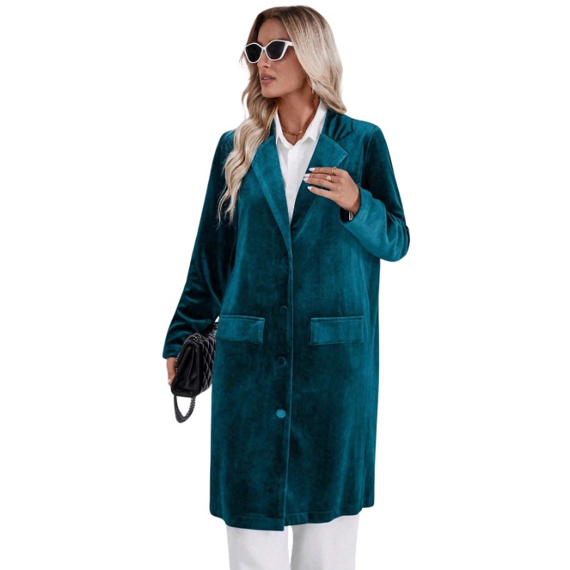 高級ヴィンテージベルベットトレンチコート 新品 ルーズなター - Velvet Blazer Vintage のレビューと価格
