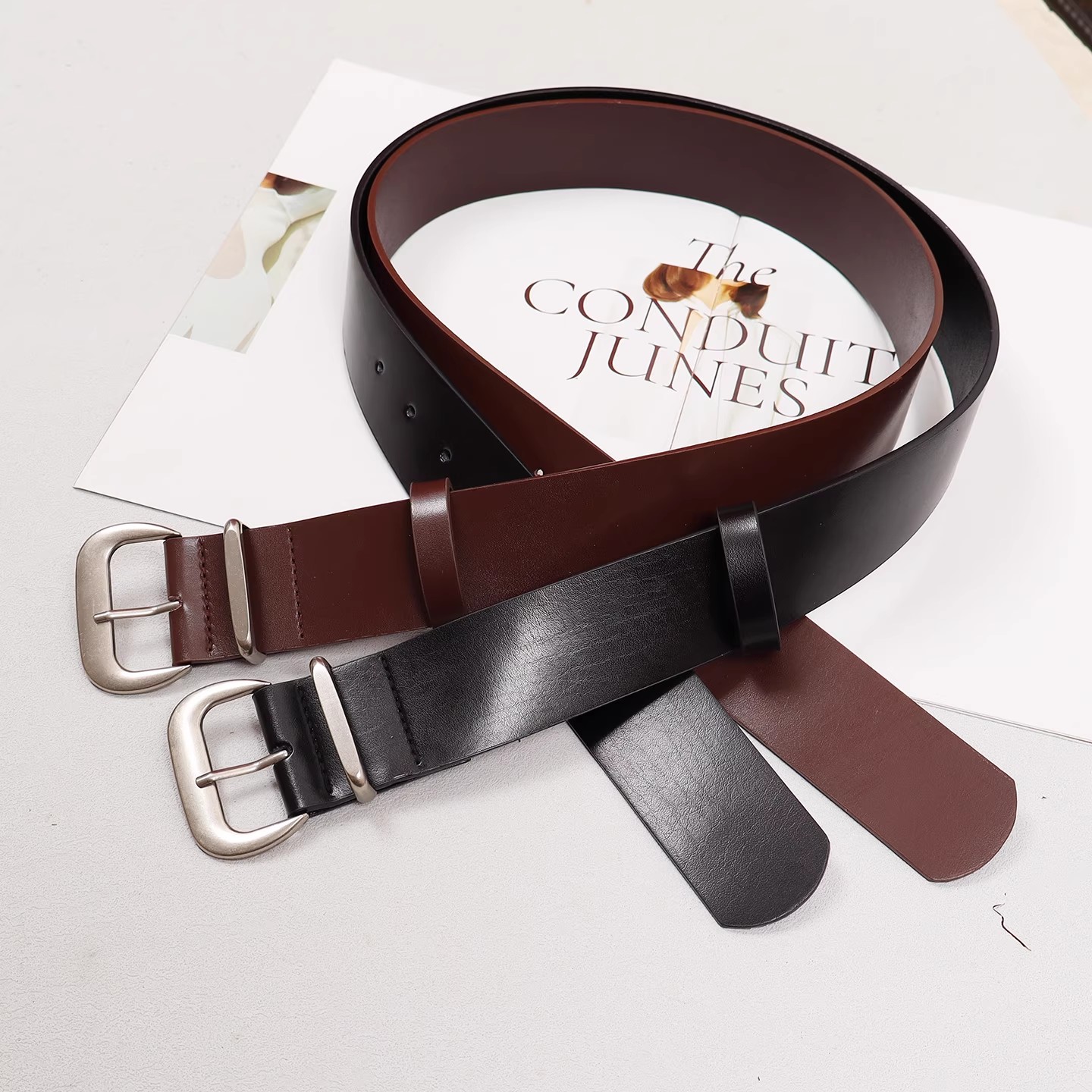 女性のランウェイファッションヴィンテージ本革カマーバンド女性 - Vintage Fashion Runway のレビューと価格