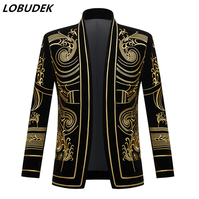 メンズヴィンテージベルベット刺繍スーツジャケットカーディガン - Velvet Blazer Vintage のレビューと価格