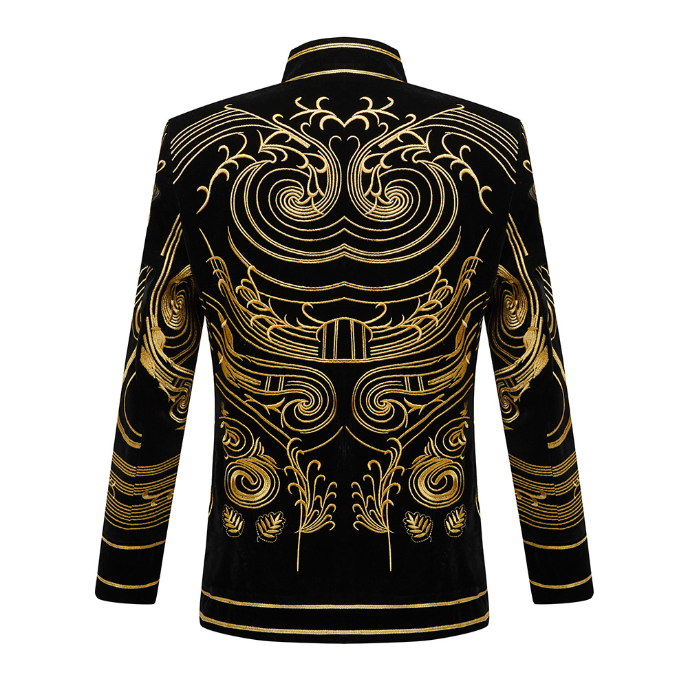 メンズヴィンテージベルベット刺繍スーツジャケットカーディガン - Velvet Blazer Vintage のレビューと価格