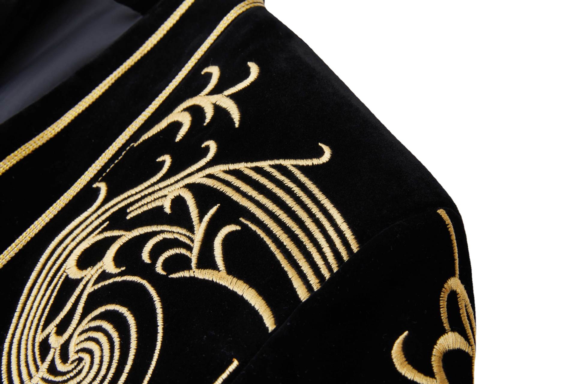 メンズヴィンテージベルベット刺繍スーツジャケットカーディガン - Velvet Blazer Vintage のレビューと価格
